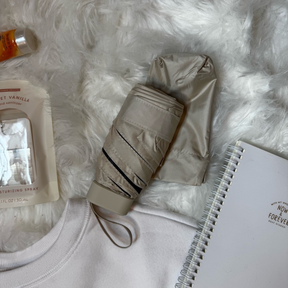 Cozy Neutral Lover Girlâs Perfect Errand Run Bundle Tan Beige Brown White Tote - Picture 3 of 9
